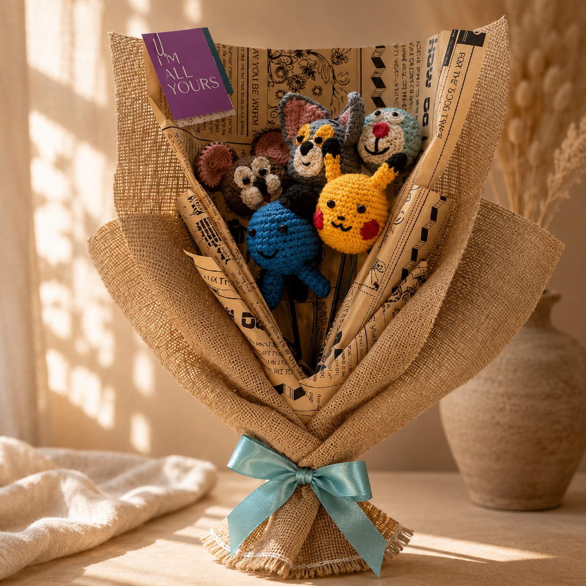 Original Character Crochet Bouquet