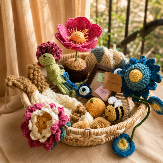 Bloom & Bee Handcrafted Crochet Hamper