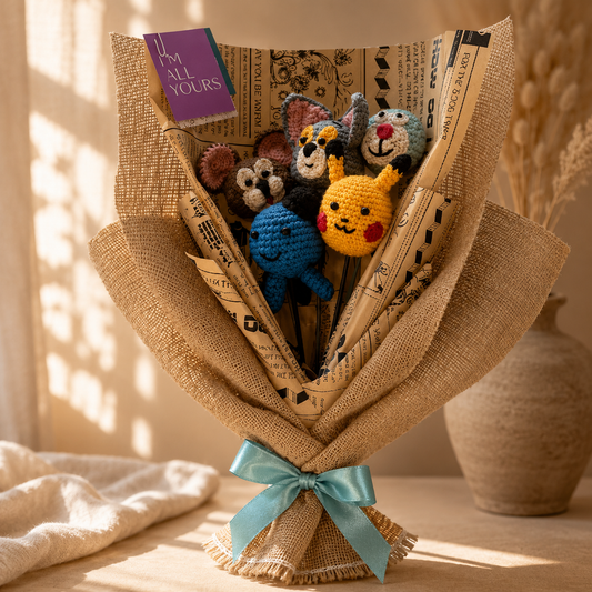 Original Character Crochet Bouquet